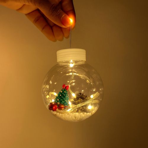 Cortina Aros & Esferas LED 🎄